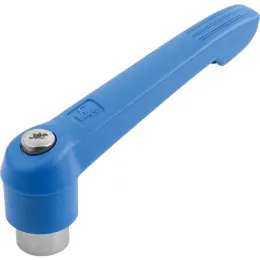 Gr. 5 M16 Edelstahl Griffhebel verkehrsblau Kipp