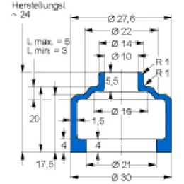 EFB V6-814 10X21X24 53CR858 Freudenberg