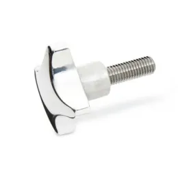 Ganter Kreuzgriffschrauben GN6335.5, Aluminium, Schraube Edelstahl, poliert