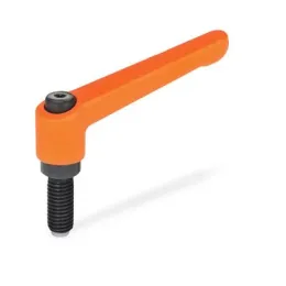 Ganter Verstellbare Klemmhebel, Schraube mit KU-Zapfen GN306-63