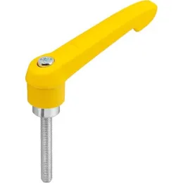 KIPP KLEMMHEBEL GR. 1 M05X40, KUNSTSTOFF, KOMP: STAHL BLAU-PASSIVIERT