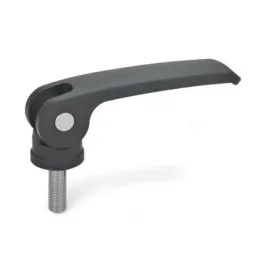 Ganter Exzenterspanner GN927.4-63, Kunststoff-Auflagescheibe ohne Stellmutter, rot, RAL 3000