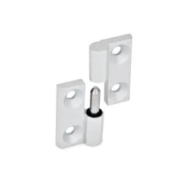 Ganter Scharniere, aushängb, Links, Silber-Strukturmatt GN337