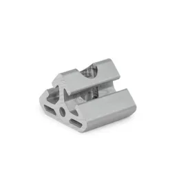 Ganter Winkelverbinder GN32I, Aluminium, für Aluprofile (i-Baukasten), Einfach- und Doppelmontage