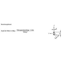 Rollenkäfig für Führungsschienen H=4,5, Werkzeugstahl D=2, N=2 Norelem