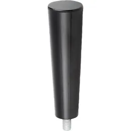 KONUSGRIFF FESTSTEHEND D=M05X7, D1=15, DUROPLAST SCHWARZ HOCHGLANZPOLIERT KIPP
