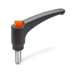 Ganter Verstellbare Klemmhebel GN603-95, orange, RAL 2004, glänzend