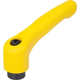 KIPP KLEMMHEBEL GR. 9, M05, HOCHLEISTUNGSTHERMOPLAST GELB RAL1021