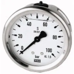 Riegler Glyzerinmanometer CrNi-Stahl, G1/4