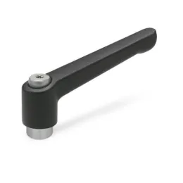 Ganter Verstellbare Klemmhebel, Edelstahl, Schwarz, Seideng GN300.1-108