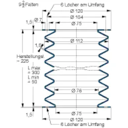 MFB V6-813 75X75X225 50CR879 Freudenberg