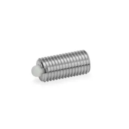 Ganter Federnde Druckstücke, Gehäuse Edelstahl, Bolzen Edelstahl / Kunststoff GN61GN6
