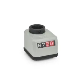 Ganter Stellungsanzeiger, Hohlwelle Stahl, digitale Anzeige, mechanisches Zählwerk GN954 AR-L-GR