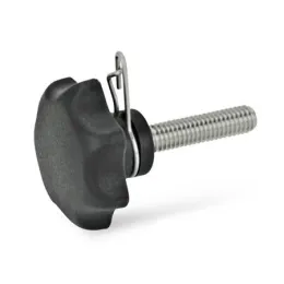 Ganter Sterngriffschrauben mit Verliersicherung GN6336.13-63