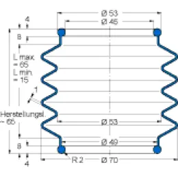 MFB V6-784 45X45X65 42CR764 Freudenberg