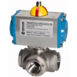 Riegler ES-Kugelhahn Pneumatischer Stellantrieb doppeltwirkend