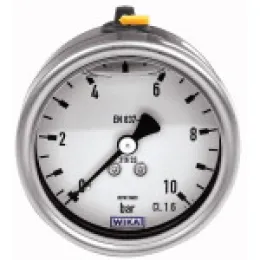 Riegler Glyzerinmanometer CrNi-Stahl, G1/2