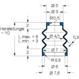 MFB V6-748 3X6X10 42CR764 Freudenberg