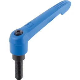 Gr. 5 M12x45 Griffhebel verkehrsblau Kipp