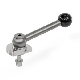 Ganter Spannriegel, Edelstahl, Spannung nach oben, Schraube von der Rückseite GN918.6 KVB-R