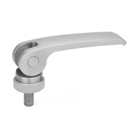 Ganter Exzenterspanner, Edelstahl GN927.5-101, Kunststoff-Auflagescheibe mit Stellmutter
