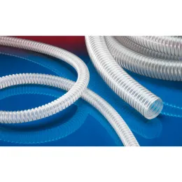 Norres Abriebfester und antistatischer Absaug- und Förderschlauch AIRDUC® PUR-INOX 355 MHF-AS