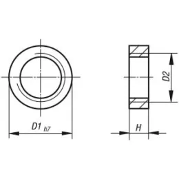Zentrierring, D1=7, D2=M5 Norelem