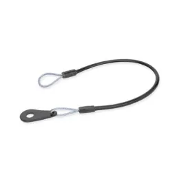 Ganter Halteseile, Edelstahl GN111.2, mit Befestigungslasche und Öse