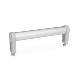 Ganter Rohrgriffe, gerade, Rohr eloxiert, Füße silber GN333.1