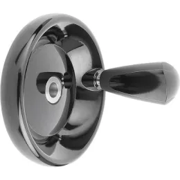 mit drehbaren Griff unmontiert, Form E, D=125,D1=12 VA Kipp