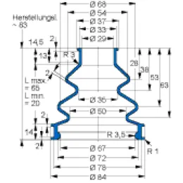 MFB V6-1023 29X67X83 42CR764 Freudenberg