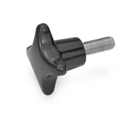 Ganter Kreuzgriffschrauben GN6335.5, Kunststoff, Schraube Edelstahl, Duroplast (PF)