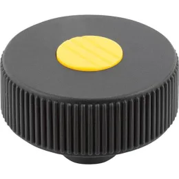 Form H D=40, D3=6, Deckel rapsgelb Kipp