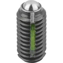 Kipp Federndes Druckstück M12 Kugel, long lok