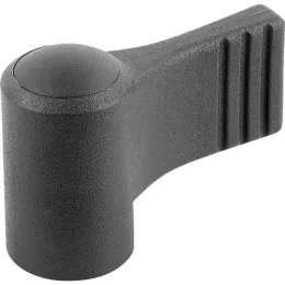 Flügelgriff einseitig A=22 M4 Deckel schwarzgrau Kipp