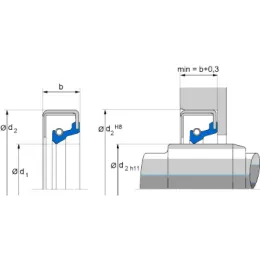 128X146X13,5X12 B2UD5F 72NBR902 Freudenberg