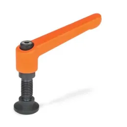 Ganter Verstellbare Klemmhebel, Kugel-Zapfen mit Druckstück GN306-30