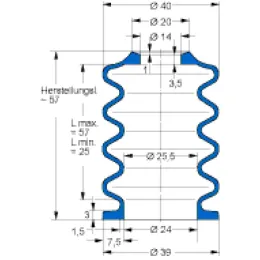 MFB V6-439 14X24X57 50CR879 Freudenberg
