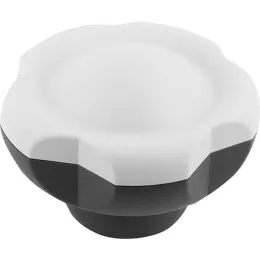 Klemmgriff D=50 M10 Deckel lichtgrau Edelstahl Kipp