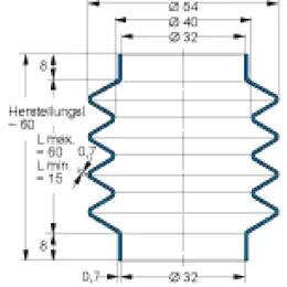 MFB V6-1236 32X32X60 53CR858 Freudenberg