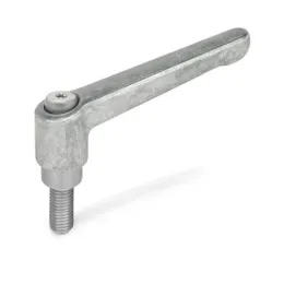 Ganter Verstellbare Klemmhebel, Edelstahl, Unlackiert GN300.1-22