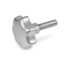 Ganter Sterngriffschrauben, Edelstahl GN6336.5, Edelstahl-Feinguss
