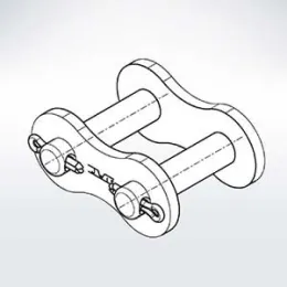 IWIS JWIS Verbindungsglied, mit Splint