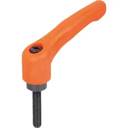 KIPP KLEMMHEBEL GR. 5 M16X50, HOCHLEISTUNGSTHERMOPLAST ORANGE