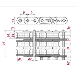 IWIS EUROCHAIN® Rollenkette, gerade Laschen