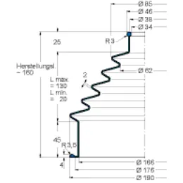 MFB V6-925 34X166X160 42CR764 Freudenberg