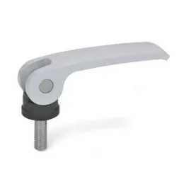Ganter Exzenterspanner GN927-44, Kunststoff-Auflagescheibe ohne Stellmutter, silber, RAL 9006