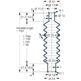 MFB V6-836 11,5X19X150 50CR879 Freudenberg