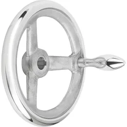 DIN950, Alu feststehender Griff mit Nut, D1=125, D2=12 Kipp