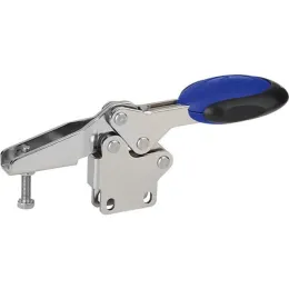 horizontal M6 blau Fuss senkrecht Sicherheitsverriegelung VA Kipp